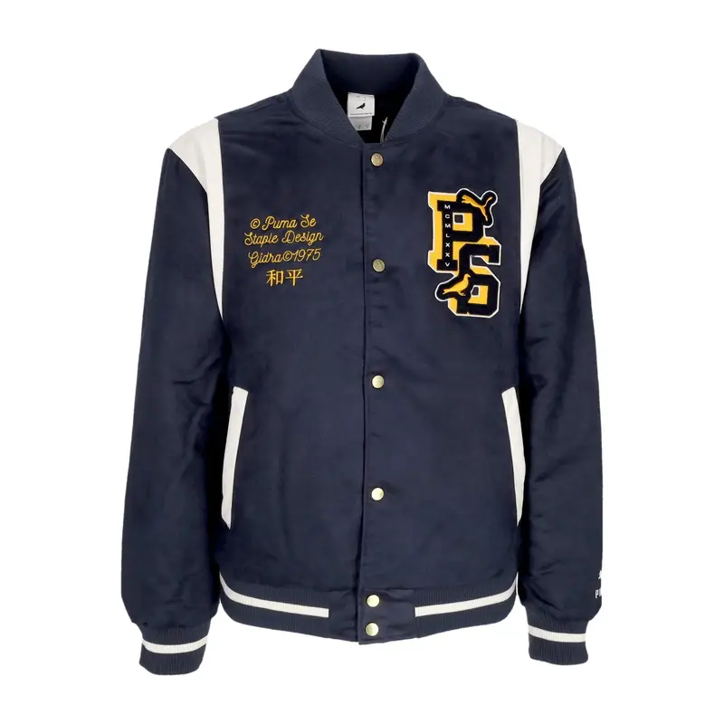 Puma Giubbotto College Uomo Varsity Jacket X Staple New Navy