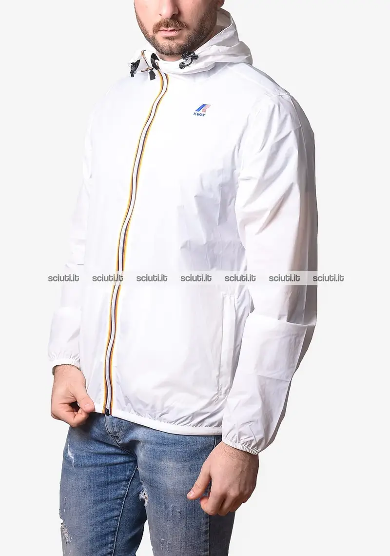 Giubbotto Kway uomo bianco ultraleggero Le Vrai 4.0 Claude