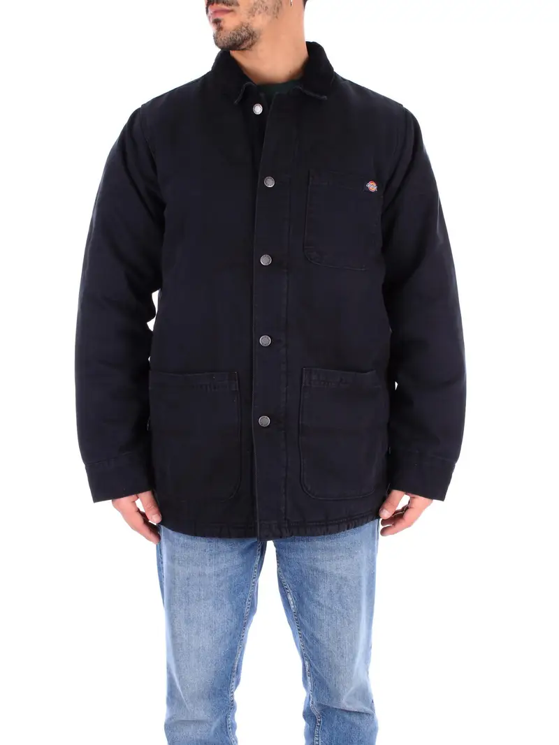 DICKIES Giubbotto Uomo Black Duck high pile flce line chore