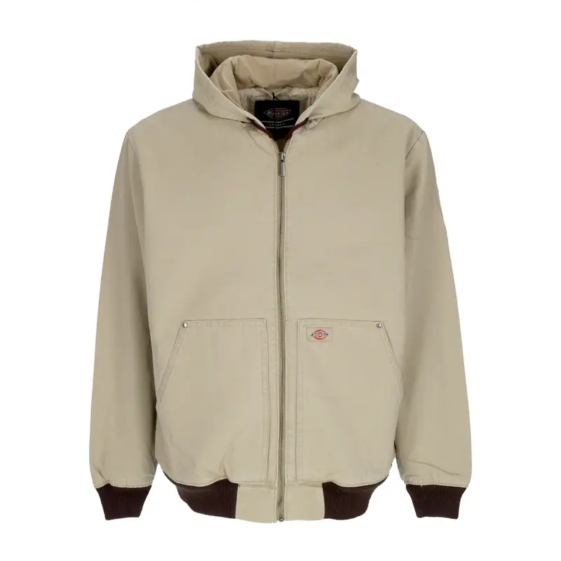 Dickies Giubbotto Uomo Hooded Duck Canvas Jacket Desert Sand