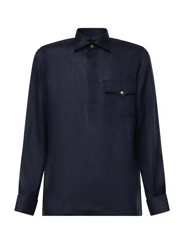 Camicia in lino Rits Blu