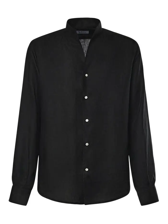 Camicia in lino St Regis Nero