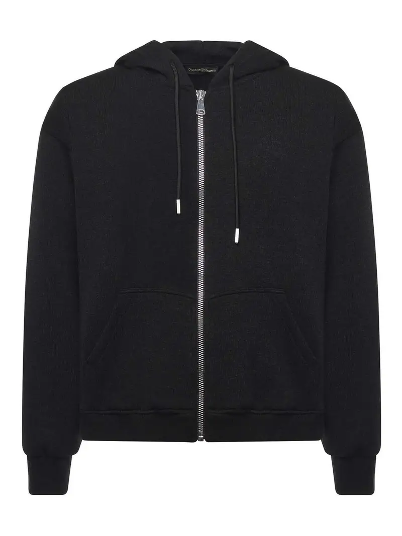 Giuliano Galiano Felpa con cerniera enorme Nero