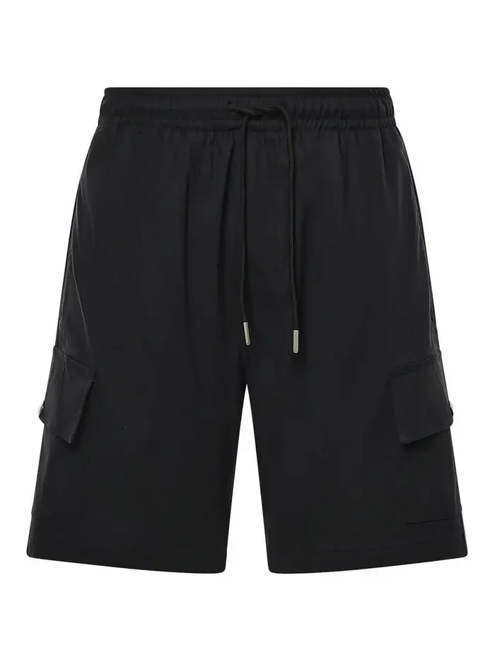 Pantaloncini in cotone Rudolph Nero