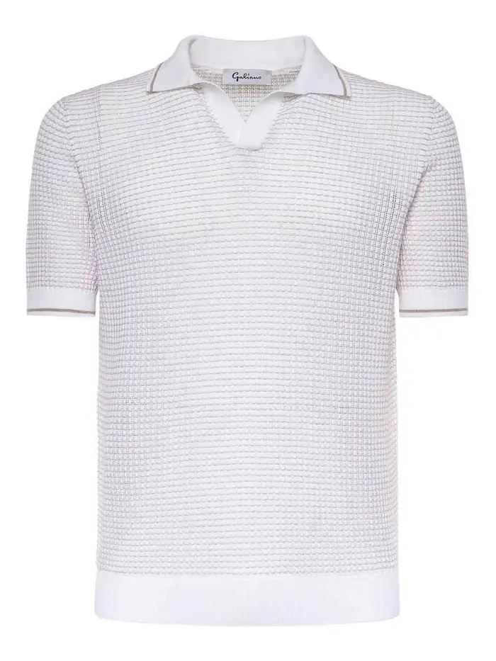 Giuliano Galiano Polo in cotone Bianco
