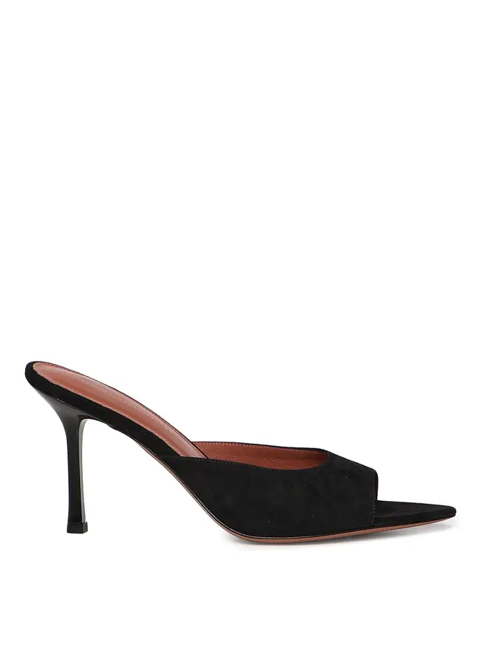 Giuliano Galiano Sabot Connie in camoscio Nero