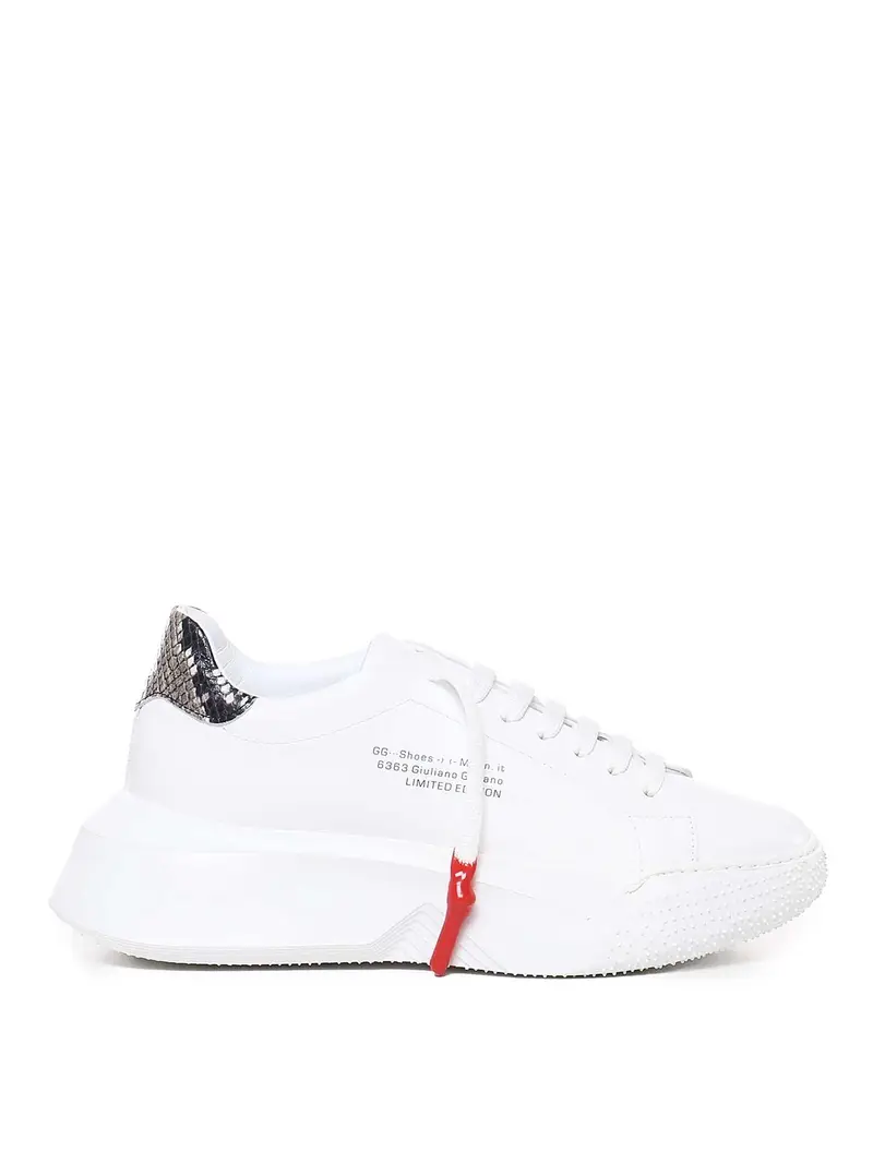 Giuliano Galiano Sneakers con Lacci Cerati Bianco