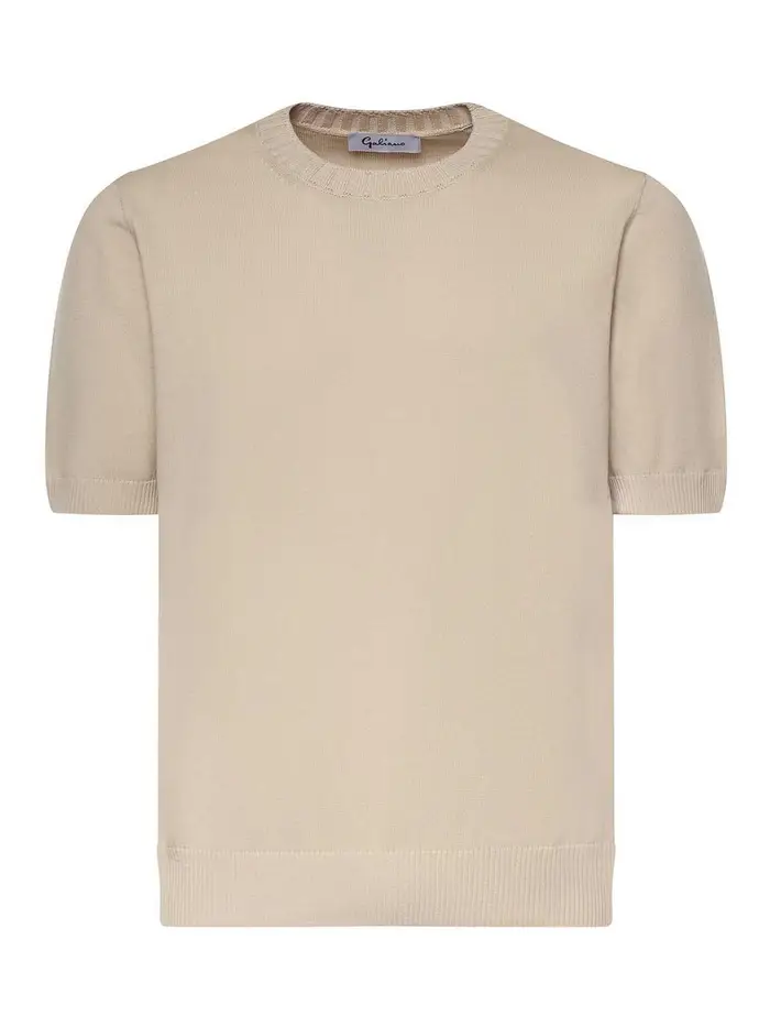 Giuliano Galiano T-shirt in cotone Beige