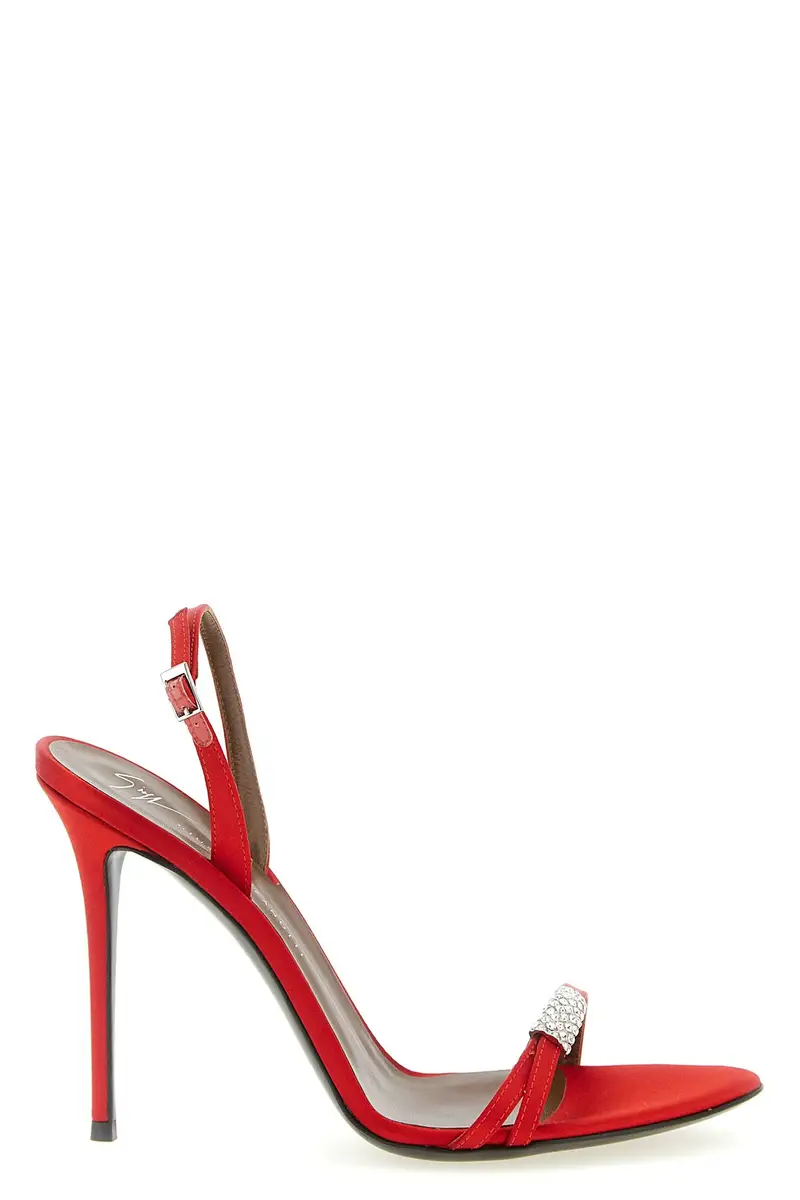GIUSEPPE ZANOTTI Sandalo Lena Crystal Rosso