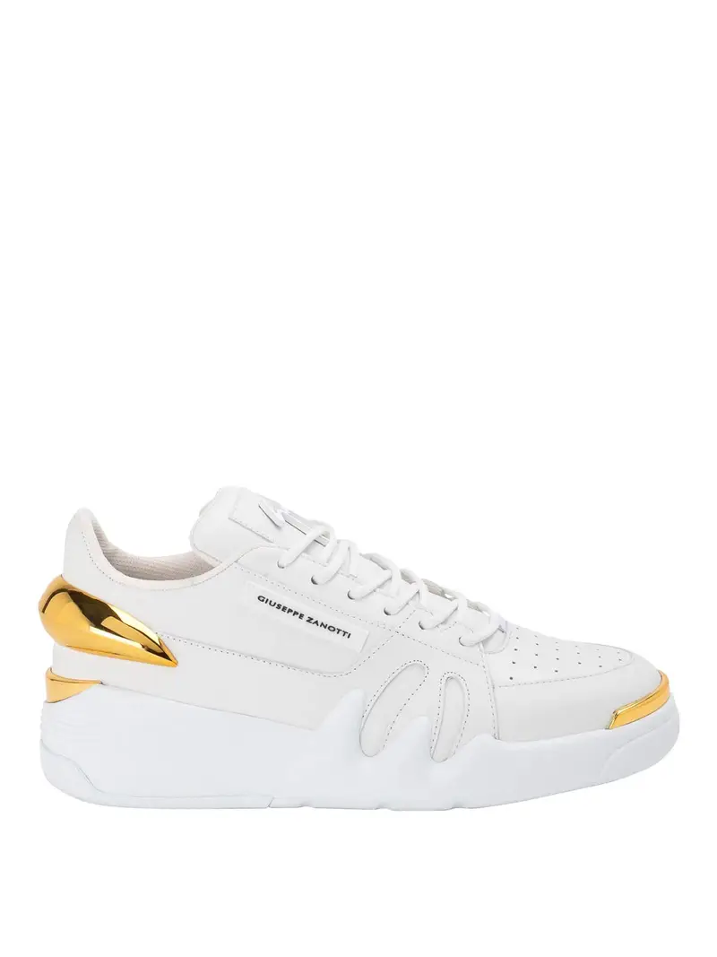 Giuseppe Zanotti Sneakers Maxi Logo Laterale Bianco