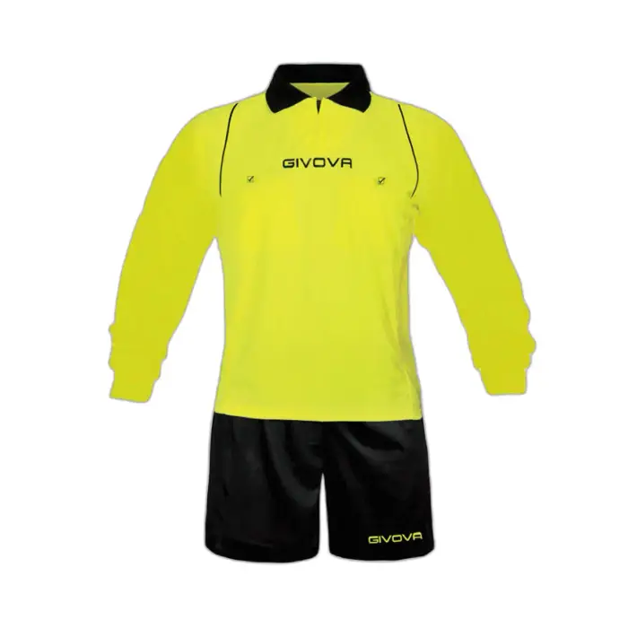 Givova Completo Arbitro maniche lunghe Arbitro Jaune