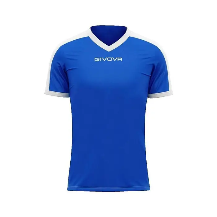 Givova Completo calcio T-shirt Revolution Col en V Blu