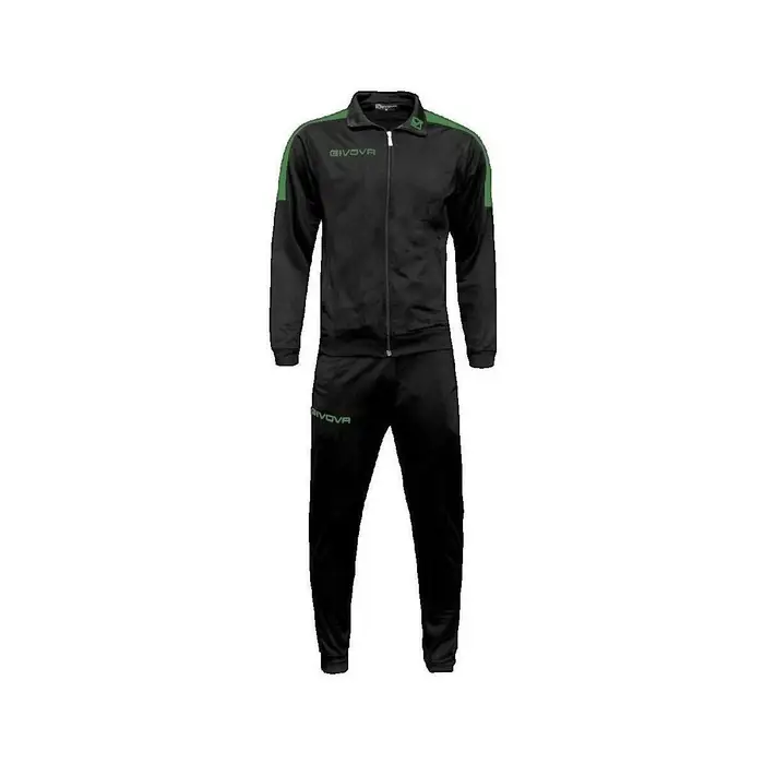 Givova Tuta Survêtement Revolution noir et vert Nero