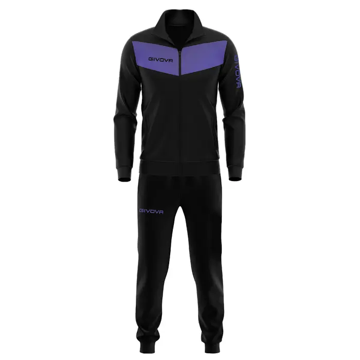 Givova Tuta in triacetato visa tr018 nero viola unisex unica