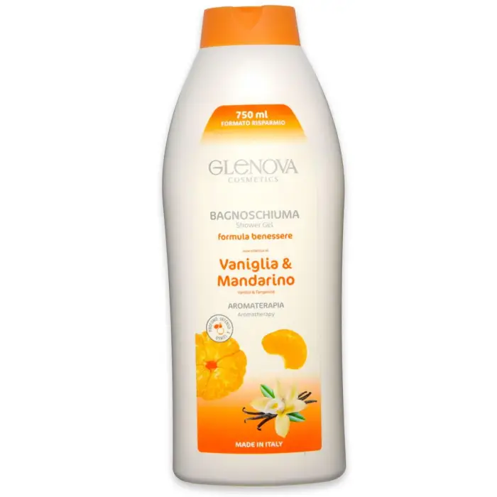 Glenova Bagnoschiuma vaniglia mandarino 750 ml - Bagnoschiuma