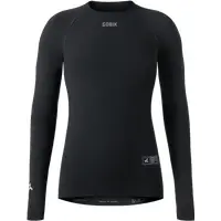 Gobik Maglia intima da ciclismo a maniche lunghe da donna Winter Merino Nero
