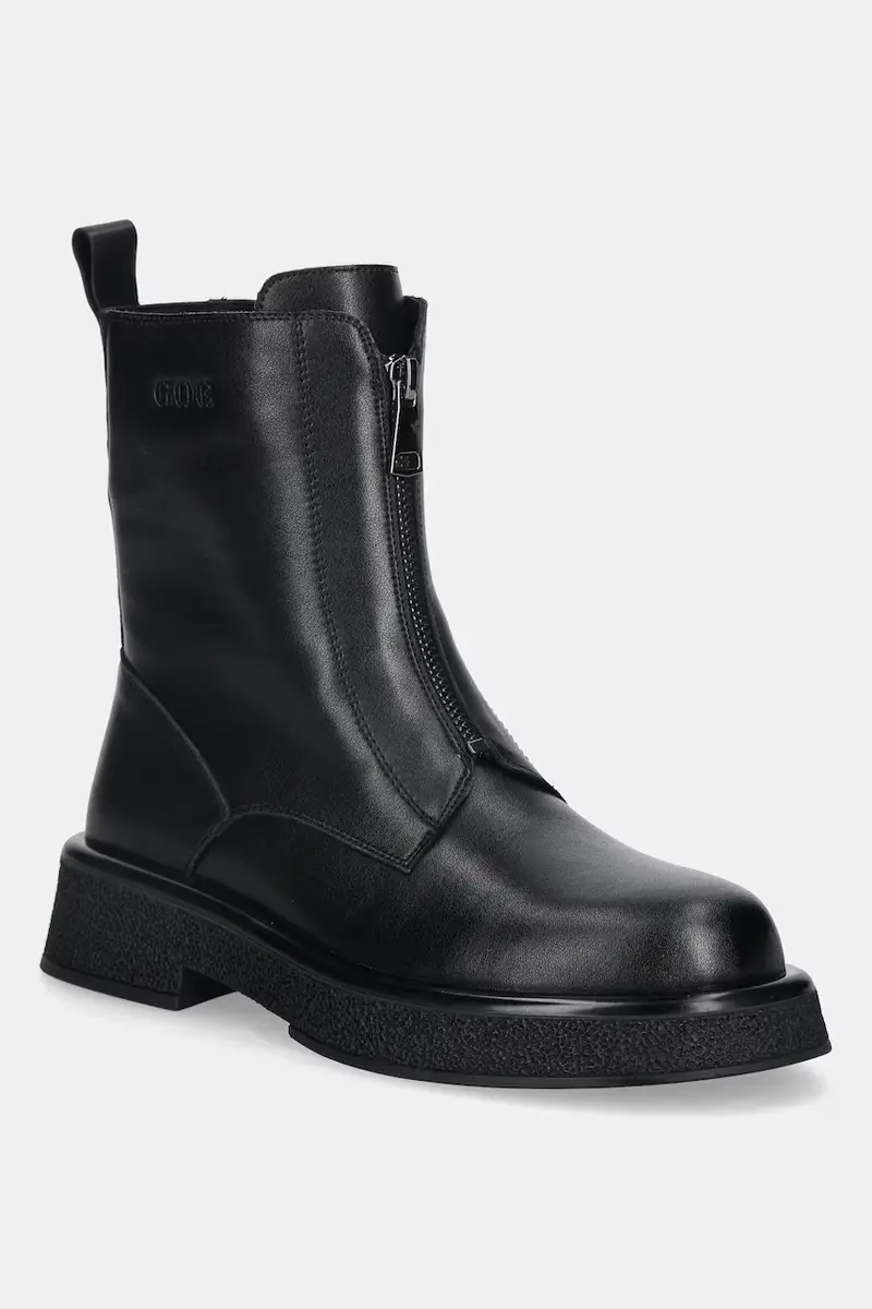 Goe stivaletti alla caviglia in pelle donna colore nero SS2N4145 BLACK