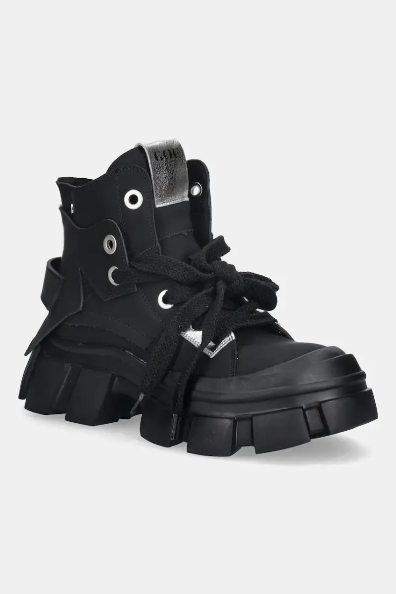 Goe stivali da motociclista in pelle donna colore nero SS2N4054 BLACK