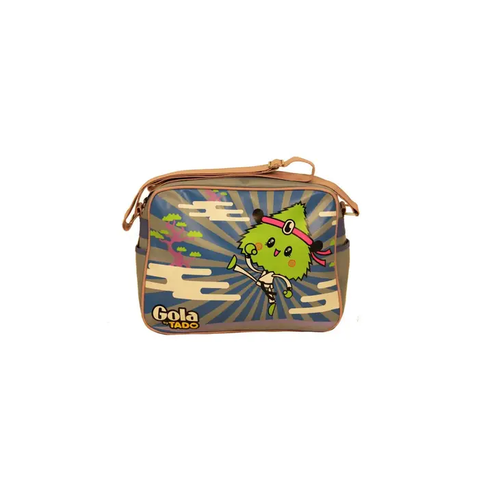 Borsa a Tracolla Donna Azzurra Stampa Logo Azzurro