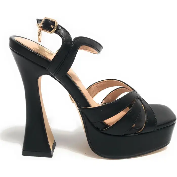 Gold&gold Sandali con tacco Sandalo DS23GG50 Nero