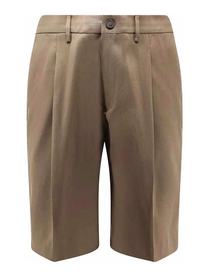 Golden Goose Bermuda In Lana Vergine Beige