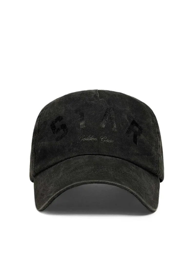 Golden Goose Berretto da baseball in cotone nero Grigio