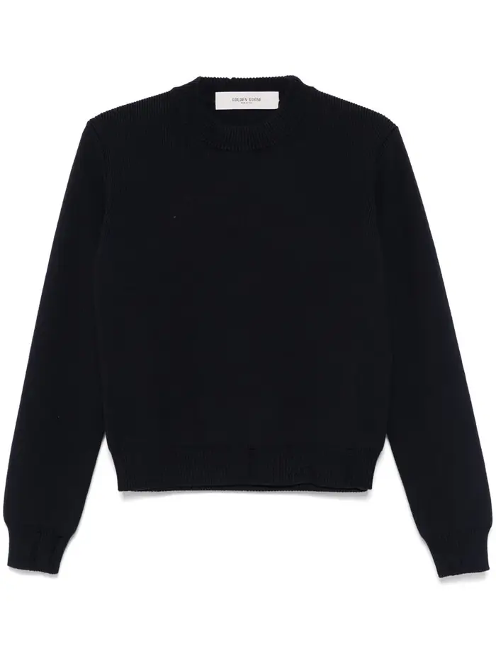 Golden Goose Maglione con logo Blu