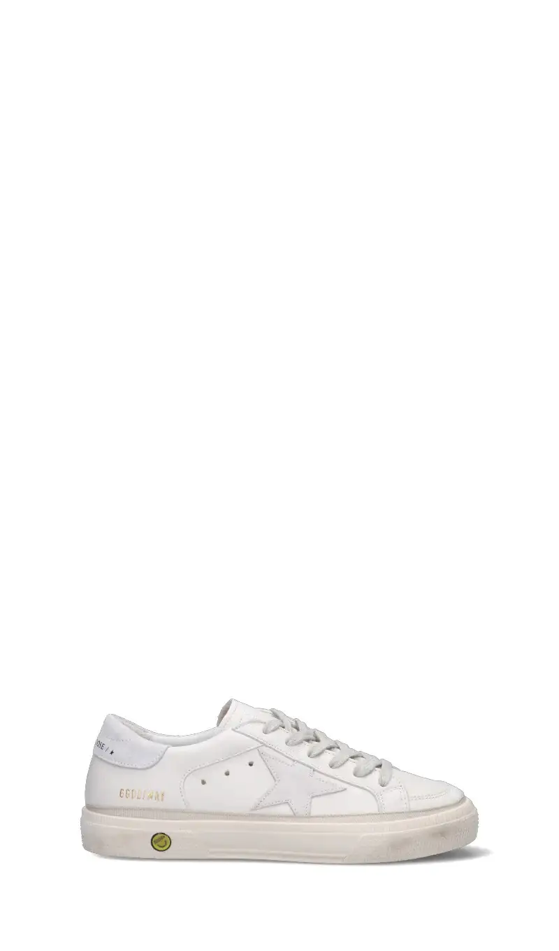 MAY WITH DOUBLE QUARTER AND TOE Sneaker ragazzo bianca in pelle Vario