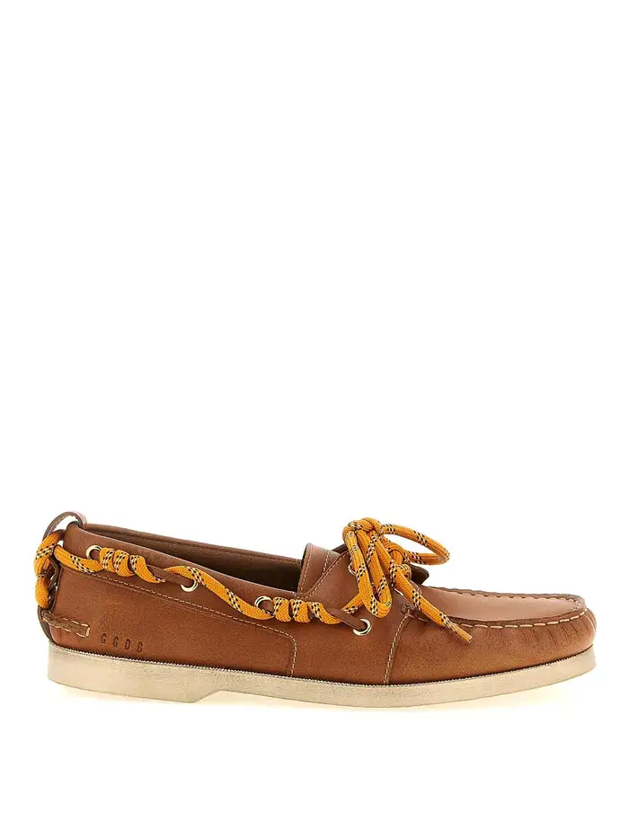 Golden Goose Scarpa da barca in pelle Marrone