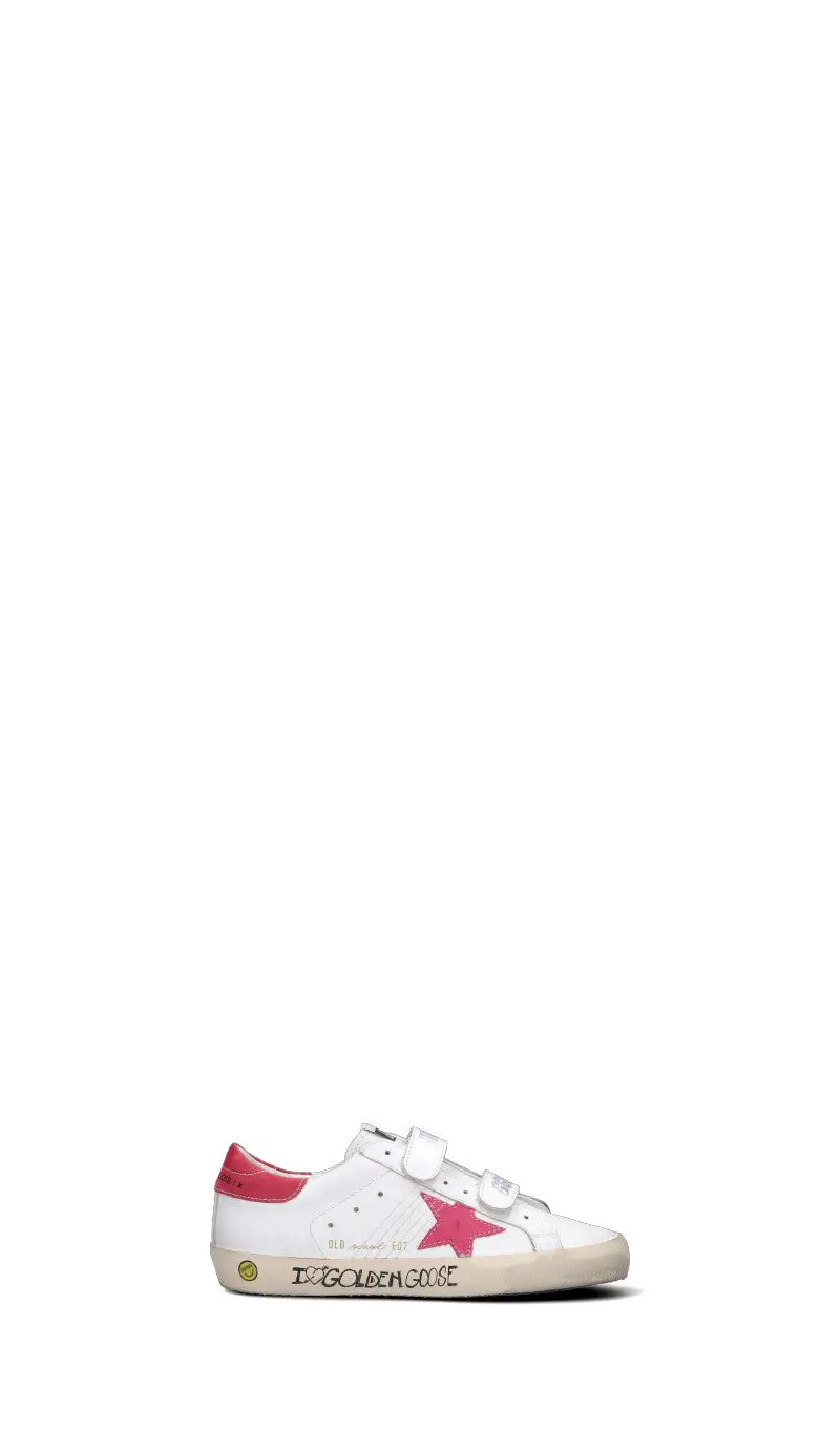 GOLDEN GOOSE Sneaker bimba bianca/fucsia in pelle Vario