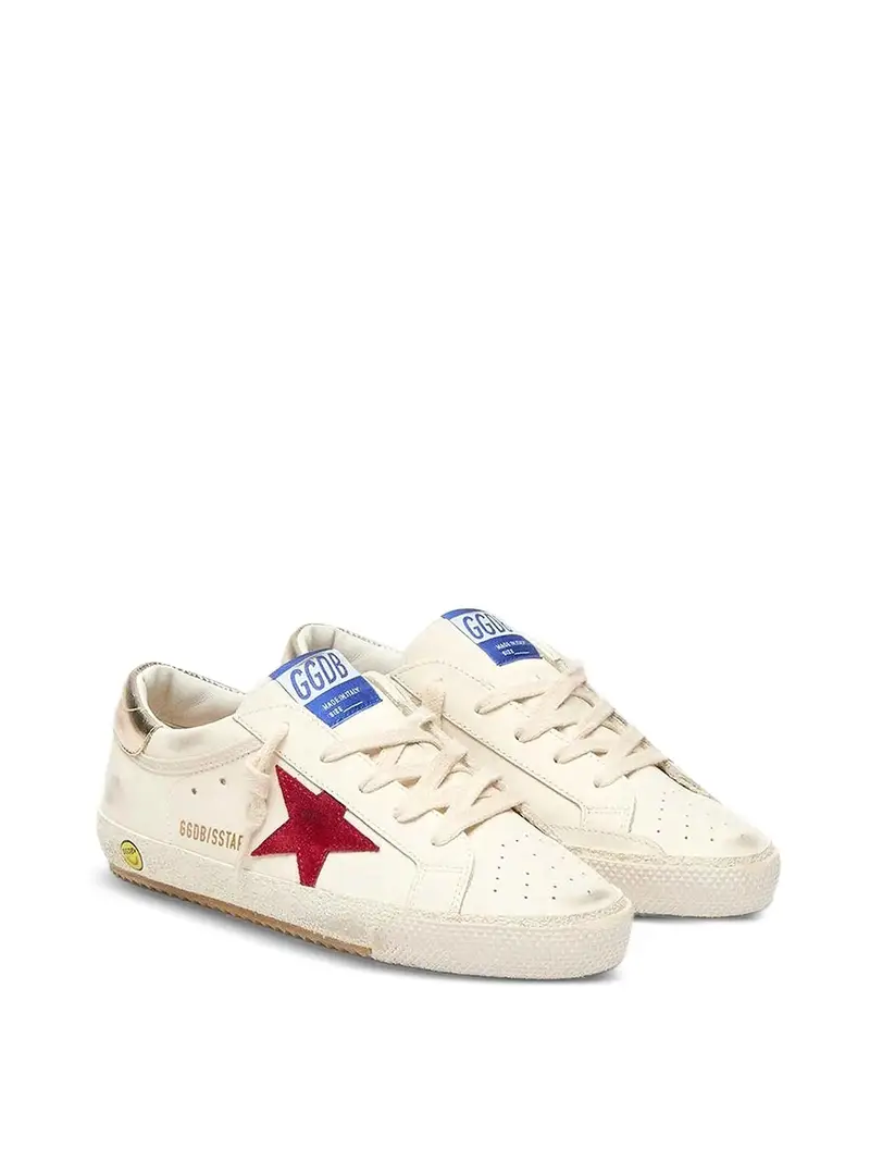 Golden Goose Sneakers Con Applicazione Bianco