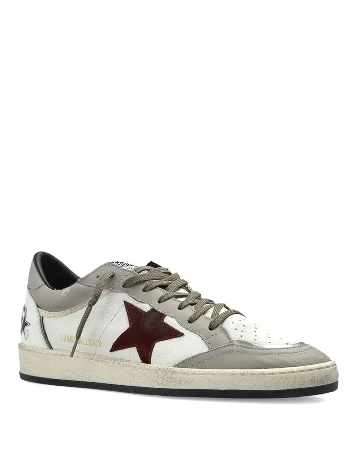 Golden Goose Sneakers in pelle con stella a sfera Bianco