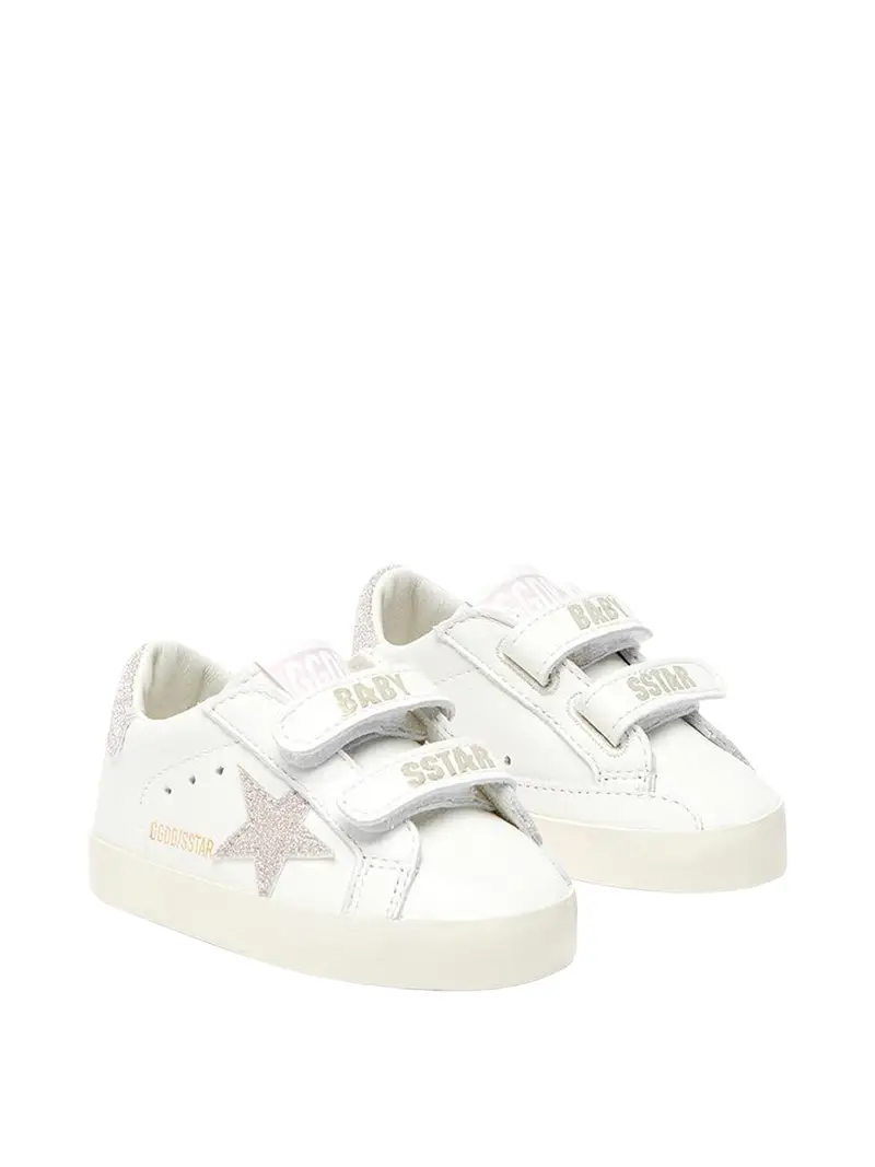 Golden Goose Sneakers Old School Glitter Bianco