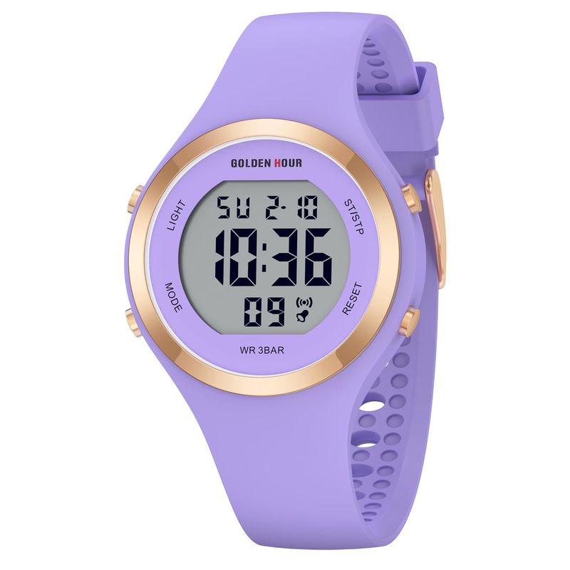 GOLDEN HOUR Orologio Sportivo Donna Silicone Viola