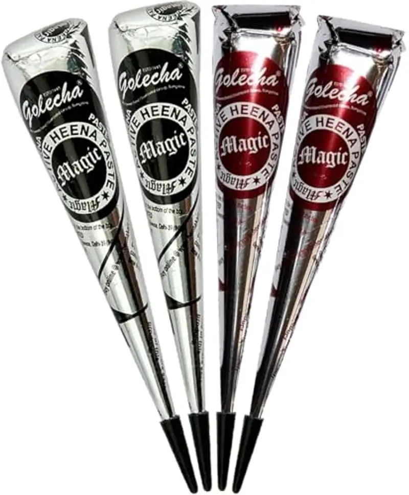 HANUMAN STORE Golecha Deezee 4 x 25 g, Marron & Black, No PPD, No Ammony