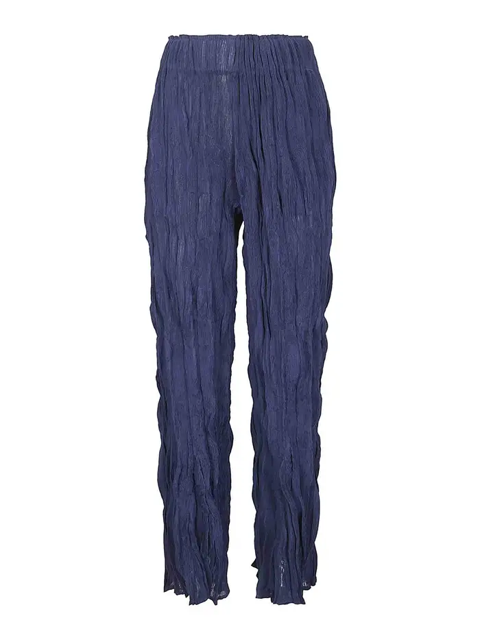 Pantaloni ondulati Blu scuro
