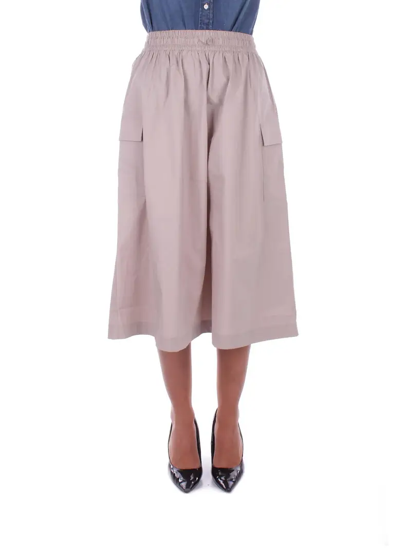 NEW BALANCE Gonna Donna Beige Midi cargo skirt