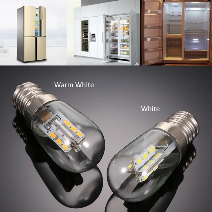 GoolRC AC110V/220V LED Mini frigorifero luce lampada da frigorifero E14 portalampada portalampada SMD2835 AC220V bianco
