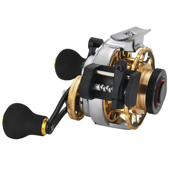 GoolRC Distribuzione automatica del filo Mulinello da pesca a mosca 10 + 1 BB Mulinello da pesca in lega di alluminio Zattera a mano