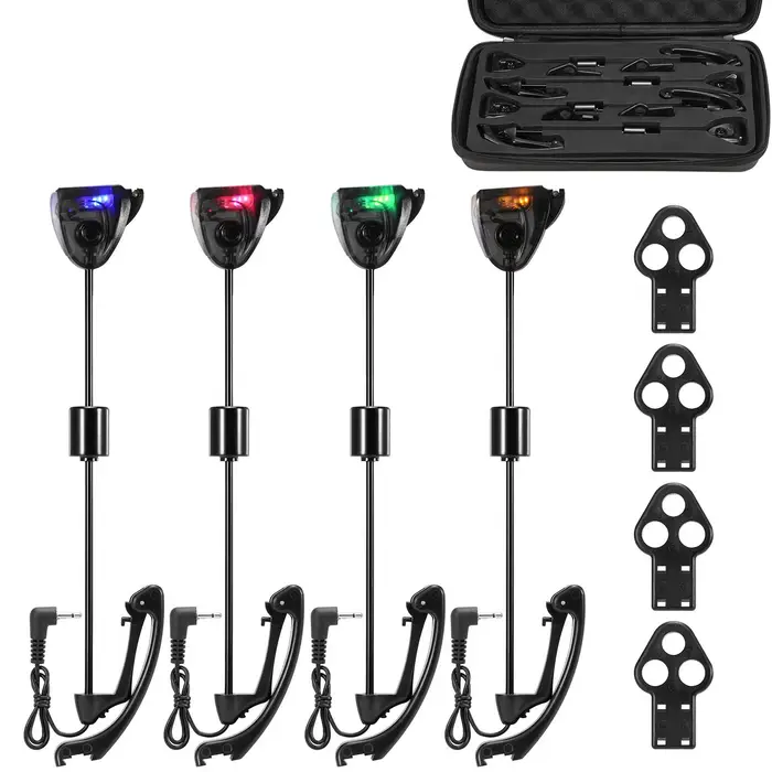 GoolRC Lixada Fishing Swinger Set Indicatore di morso per pesca alla carpa Swinger Allarme pesca digitale LED morso JY-SW-15BW