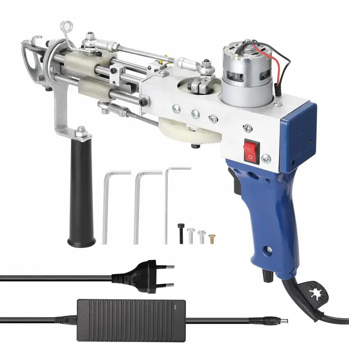 GoolRC Macchina per tessere tufting elettrica per tappeti Dispositivo di floccaggio professionale Strumento per ricamo industriale EU Plug