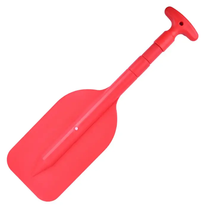 GoolRC Mini pagaia telescopica, portatile, pieghevole, regolabile, per barca rosso