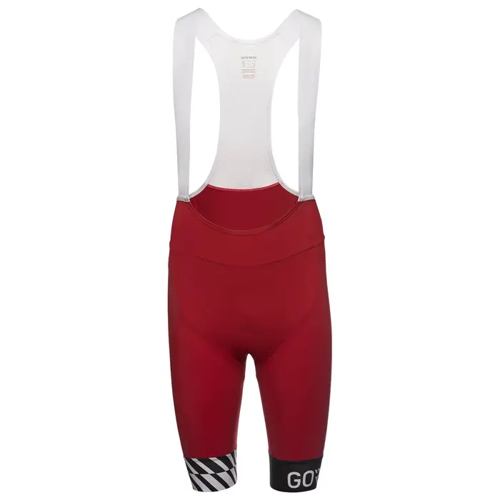 Gore Wear Pantaloncini con bretelle Swiftride Optical Rosso