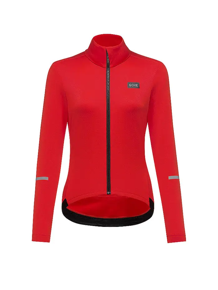 GOREWEAR Maglia da ciclismo termica da donna Progress rosso