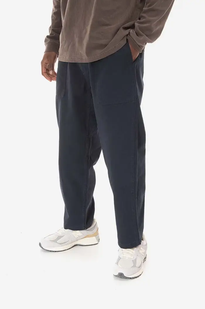 Gramicci pantaloni in cotone Loose Tapered Pant Blu navy