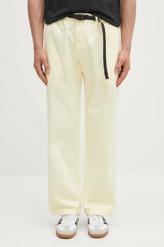 Gramicci pantaloni in cotone Pant Straight Fit Giallo