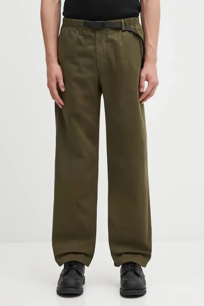 Gramicci pantaloni in cotone Pant Straight Fit Verde