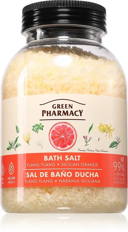 Green pharmacy Ylang-ylang & Sicilian Orange sale da bagno rilassante 1000 g