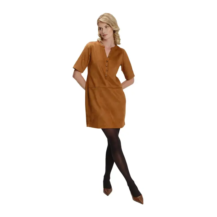 Abito con scollo chiuso donna Greenpoint Marron