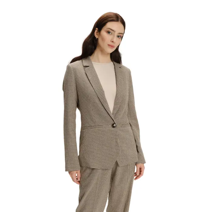 Blazer a quadri fini donna Greenpoint Gris